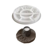 Molde de resina de silicona resistente a la moda, gran forma ovalada, fundición, para posavasos, almacenamiento de joyas, platos, herramientas para hacer joyas