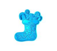 Molde de resina epoxi de cristal, adornos de Navidad, moldes de silicona para hacer joyas, llaveros, fiestas en casa