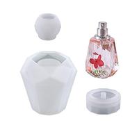 Molde de resina epoxi de para manualidades, superficie cortada, botella de Irregular, decoración de almacenamiento, molde de silicona, contenedor, moldes para botellas pequeñas de