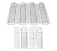 Molde de resina epoxi, molde de resina de 4 cavidades, soporte de labios reutilizable, herramienta de fundición de resistente, no pegajoso, perfecto para decoración de vacaciones y regalos