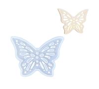 Molde de resina epoxi para hacer moldes de silicona con forma de corazón y mariposa