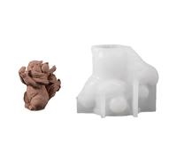Molde de resina flexible con forma de ardilla, textura de silicona de fácil liberación para decoración creativa de pared epoxi, molde de ardilla para manualidades