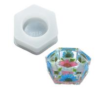Molde de resina hexagonal moderno y versátil para amantes de la artesanía e individuos que buscan una decoración única para el hogar
