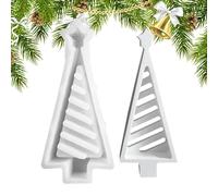Molde de resina para árbol de Navidad,Molde de árbol de Navidad para arcilla, de candelabro navideño, de fundición de candelabro de resina, moldes para hacer de cemento, suministros artesa
