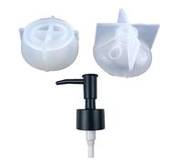Molde de resina para botellas de silicona con tapa, molde de epoxi, moldes de almacenamiento de jarras, kit de joyas, recipiente de resina, molde con tapa