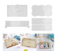 Molde De Resina Para Caja De Almacenamiento De Domino, Molde De Epoxi Para Caja De Joyería, Soporte Para Caja De Almacenamiento, Molde De Silicona De Resina Epoxi Con Juego De Tapa Para Joyería DIY, D