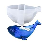 Molde de resina para contenedores de almacenamiento de ballenas, molde de maceta de | Moldes de silicona para ollas de,Moldes de velas de silicona, de mar, para caja