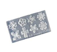 Molde de resina para decoración de uñas, diseño de flores, colgante de silicona, herramientas para hacer joyas, uñas, tallar, aretes, molde de silicona para tallar uñas