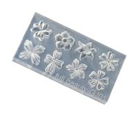 Molde de resina para decoración de uñas, diseño de flores, colgante de silicona, herramientas para hacer joyas, uñas, tallar, aretes, molde de silicona para tallar uñas
