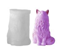 Molde de resina para gatos - Pieza central de moldeo en forma de gato sentado, molde para hacer velas de silicona, suministro de artesanías animales | Mesa de cena, sala de casa, de ma