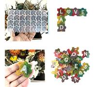 Molde de resina para rompecabezas del alfabeto, molde de silicona inglés para resina epoxi, epoxi de cristal y arcilla polimérica para manualidades, decoración del hogar y herramientas educativas