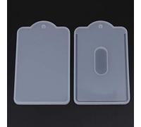 Molde de resina para tarjetas, hecho a mano, de resina epoxi, soporte de silicona UV para almacenamiento de tarjetas, joyería, manualidades, manualidades