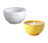 Molde de resina para tazas, molde de Santa Print Jar Holder Mold for Holiday Crafts, Silicona Resin Bowl Molds for Storage Box Jewelry Dish Planter Flower Pots DIY Making Craft Projects Home