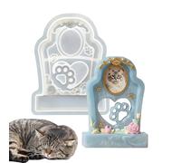 Molde De Resina Para Urna Para Mascotas, Fundición Hueca En Forma De Corazón, Recuerdo Conmemorativo | Moldes Decorativos De Yeso, Marco Conmemorativo De Cenizas De Perros Y Gatos | Herramienta Artesa