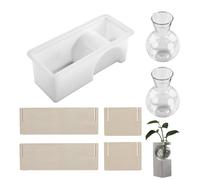 Molde De Resina Silicona Para Florero Hidropónico Fabricación Base Tubo Ensayo Macetero Soporte Exhibición Decoración Del Hogar Molde Resina Epoxi Reutilizable