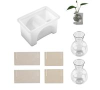 Molde De Resina Silicona Para Florero Hidropónico Fabricación Base Tubo Ensayo Macetero Soporte Exhibición Decoración Del Hogar Molde Resina Epoxi Reutilizable
