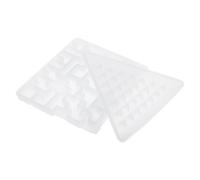 Molde de Rompecabezas Piramidal de Silicona para Epoxi, Claro | Juguete DIY de Construcción, Mejora Habilidades Manuales y Resolución, Uso Creativo, Color Blanco