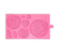 Molde de rosas Molde de flores de hoja de silicona A prueba de palos Sin tóxicos Inodoro Apto para lavavajillas para decoraciones de chocolate para pasteles Rosa 20x12 cm