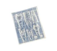 Molde de sello de silicona reutilizable con detalles de cinta de corazón de vendaje para manualidades, moldes de silicona transparente con lazo para uñas, plantilla para tallar