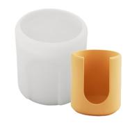 Molde de siembra de silicona para fundición de resina, molde redondo de fácil desmoldeo - Molde redondo reutilizable para macetas | Para candelabros DIY resina yeso hormigón manualidades