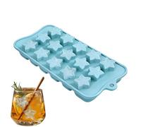 Molde de silicona - 15 cavidades Easy Portable Tool Container, Star Candy Silicone Molds | for Chocolate Candy Soap Cookie Candle Crafts Home Kitchen House Indoor