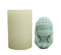 Molde de silicona 3D de Buda - No escuches hablar, moldes para velas, de resina epoxi, manualidades, arte | Estatua creativa de Buda, herramienta para hacer velas, regalos hechos a mano, decoraci