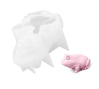 Molde de silicona 3D de sapos de Pascua hecho a mano para hornear, manualidades, fabricación de chocolate, diseño de detalles de grado alimenticio, molde de silicona