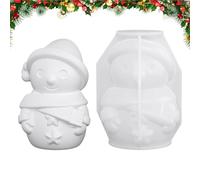 Molde De Silicona 3D Estacional: Diseño Preciso Con Motivos Invernales, Estructura Interna Fácil De Desmoldar, Cuerpo Moldeado Grueso Para Procesos De Fundición Estables, Figura Navideña Expresiva | D