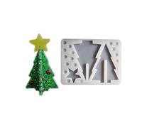 Molde de silicona 3D para árbol de Navidad, hecho a mano, para festivales, Navidad, decoración del hogar, proyectos de bricolaje