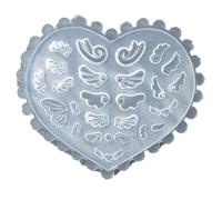 Molde de silicona 3D para arte de uñas, diseño de mariposa