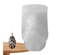 Molde de silicona 3D para casa de Navidad, reutilizable, diseño de casa de | Moldes de silicona de Navidad de fácil liberación para el hogar, vacaciones, mesa, centro de mesa, jabón, resina epoxi