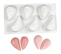 Molde de silicona 3D para mousse de tarta, gota de agua, corazón, helado, chocolate, decoración de pasteles para panadería, postre, mousse, pasteles, gelatina
