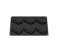 Molde de silicona 3D para mousse, molde para hornear con formas creativas de nueces, bandeja antiadherente para tartas de chocolate, dulces, brownies, pastelería, helado (estilo C -6)