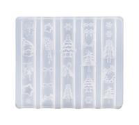 Molde de silicona 3D para uñas de flores de Navidad para diseños creativos de uñas, accesorios de uñas, suministros de uñas