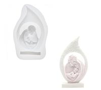 Molde de Silicona 3D para Velas María de Jesús - Resina Epoxi, Ángel, Decoración de Pasteles, Jabones, Velas Perfumadas (A)