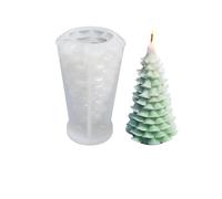 Molde de silicona 3D para velas, molde de cera antiadherente adecuado para hacer velas, moldes de aromaterapia, 7 a 15 días entrega rápida (árbol de Navidad de cedro pequeño SD-70)