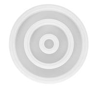 Molde de Silicona 3D para Velas, Molde Redondo 3D para Velas, Molde Circular de Silicona para Portavelas para Decoración del Hogar, Manualidades, Molde Redondo para Velas, Molde Circular para Bandeja