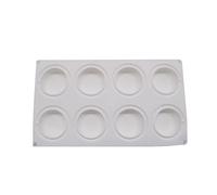 Molde De Silicona 8 Cavidades Molde Forma Redonda Pastel Chocolate Gelatina Y Pudín Moldes Hechos A Mano Para Hornear Pan Moldes Mousse Formas