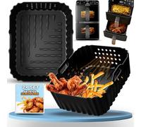 Molde de silicona accesorio para Philips Airfryer 4000 Series Stacked Dual Basket 10L, freidora de aire caliente, accesorios para Philips NA460/NA462 10L, 2 piezas reutilizables para horno en lugar de