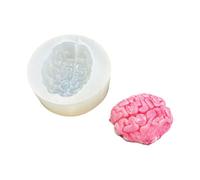 Molde de silicona anatómico detallado de cerebros médicos, entrenamiento, arte, escultura, joyería, diseño de anatomía educativa, silicona de grado alimenticio