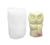 Molde de silicona antiadherente de búho para hacer manualidades, molde de resina para estatuas de animales hechas a mano, ideal para proyectos creativos, perfecto para hacer figuras decorativas de