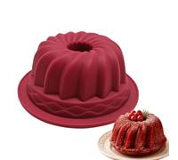 Molde de silicona antiadherente en espiral flexible para tartas Buntz | Moldes caseros de silicona para hornear pasteles de gasa, chocolates, dulces, gelatinas, helados, cocina