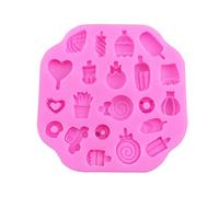 Molde de silicona antiadherente para helado, fondant, chocolate, pasteles, postres, hogares, cocina, suministros para hornear, helados, helados