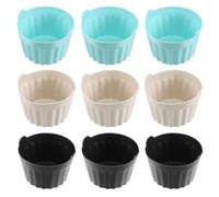 Molde de silicona antiadherente reutilizable para huevos de freidora de aire (9 unidades)