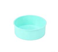 Molde de silicona antiadherente reutilizable para una fácil liberación de postres delicados, incluyendo tarta de queso, pastel de chocolate y mousse (8 pulgadas, verde)