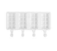 Molde de silicona apto para alimentos, 4 celdas, para hacer piruletas, moldes caseros, formas de corazón, decoración de tartas, para niños, para San Valentín, molde para hornear golosinas grandes