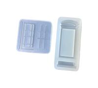 Molde de silicona apto para alimentos para cabina telefónica para proyectos creativos, jabón de resina, ideal para principiantes, molde de quiosco telefónico