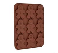 Molde de silicona apto para uso alimentario, diseño de hombre de nieve | Diseños festivos, ideales para decoración navideña, fácil de hornear, para tartas y galletas, alegría creativa
