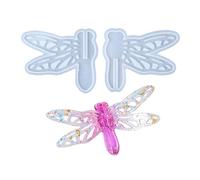Molde de silicona artística para manualidades con diseño de libélulas, mariposa, copo de nieve, resina epoxi para decoraciones hechas a mano, regalo, reutilizable, molde de silicona temático