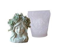 Molde de silicona artístico "Chica dormida" de resina fundida para hacer joyas, moldes para decoración de jardín del hogar, proyectos de manualidades creativos, molde de resina "niña dormida".